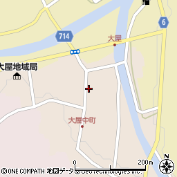 兵庫県養父市大屋町大屋市場93周辺の地図
