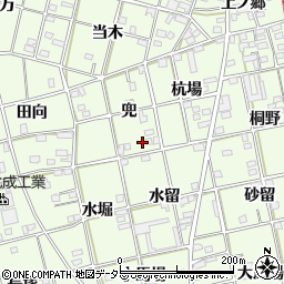 愛知県一宮市瀬部兜24周辺の地図