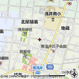 愛知県一宮市浅井町東浅井森下138周辺の地図