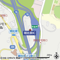 神奈川県警察本部高速道路交通警察隊朝比奈分駐所−担当路線・横横道路周辺の地図