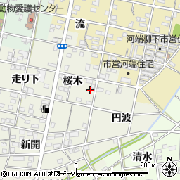 愛知県一宮市浅井町東浅井桜木26周辺の地図