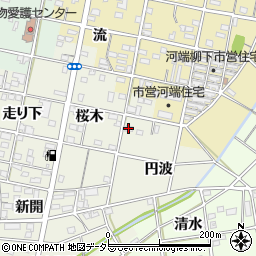 愛知県一宮市浅井町東浅井円波7周辺の地図