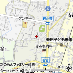 愛知県犬山市西北野175周辺の地図