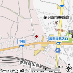 神奈川県茅ヶ崎市中島15周辺の地図