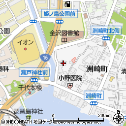 神奈川県横浜市金沢区洲崎町4-26周辺の地図