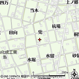 愛知県一宮市瀬部兜23-3周辺の地図