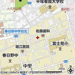 神奈川県平塚市中里18周辺の地図