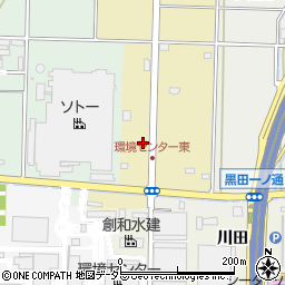 愛知県一宮市木曽川町内割田二の通り96周辺の地図