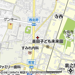 愛知県犬山市西北野85周辺の地図