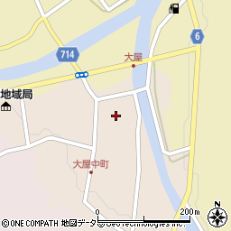 兵庫県養父市大屋町大屋市場88周辺の地図