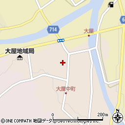 兵庫県養父市大屋町大屋市場55周辺の地図