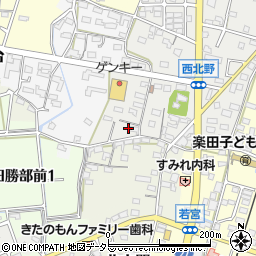 愛知県犬山市西北野178周辺の地図