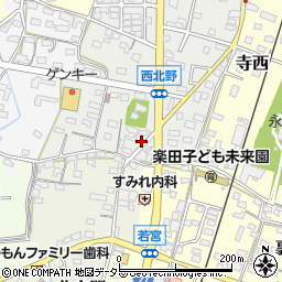 愛知県犬山市西北野95周辺の地図