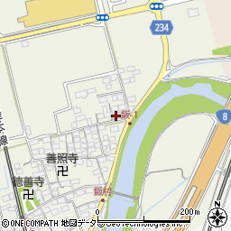 滋賀県米原市飯55周辺の地図