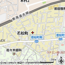 神奈川県茅ヶ崎市若松町8周辺の地図