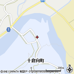 京都府綾部市十倉向町（仲村）周辺の地図