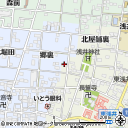 愛知県一宮市浅井町東浅井戌亥9周辺の地図