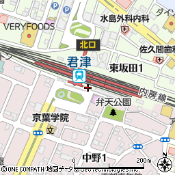 君津警察署君津駅前交番周辺の地図