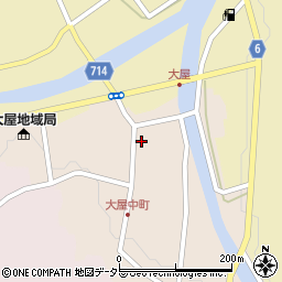 兵庫県養父市大屋町大屋市場85周辺の地図