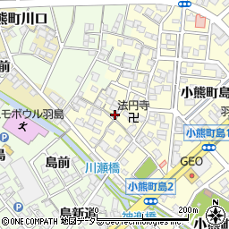 岐阜県羽島市小熊町島153周辺の地図