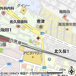 君津グリーン歯科医院周辺の地図