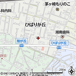 神奈川県茅ヶ崎市ひばりが丘6-1周辺の地図