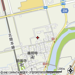 滋賀県米原市飯70周辺の地図