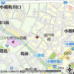 岐阜県羽島市小熊町島174周辺の地図