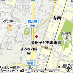 愛知県犬山市西北野84周辺の地図