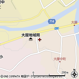 兵庫県養父市大屋町大屋市場17周辺の地図