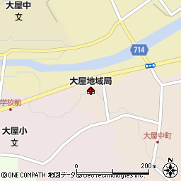 兵庫県養父市大屋町大屋市場20周辺の地図