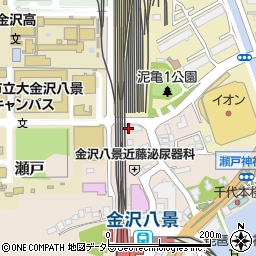 神奈川県横浜市金沢区瀬戸19-2周辺の地図