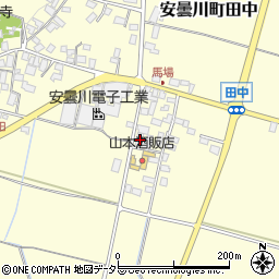 滋賀県高島市安曇川町田中2257周辺の地図