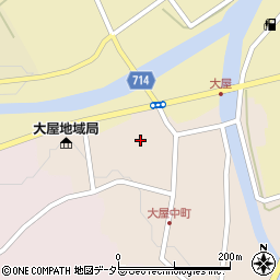 兵庫県養父市大屋町大屋市場44周辺の地図