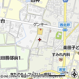 愛知県犬山市西北野191周辺の地図