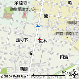 愛知県一宮市浅井町東浅井桜木16周辺の地図