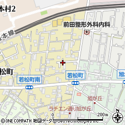 神奈川県茅ヶ崎市若松町14周辺の地図