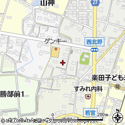 愛知県犬山市西北野189周辺の地図