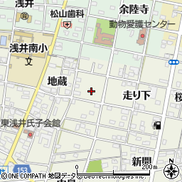 愛知県一宮市浅井町東浅井地蔵31周辺の地図