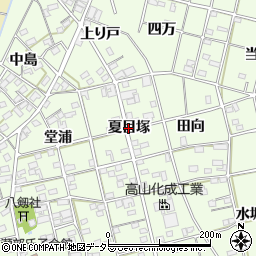 愛知県一宮市瀬部（夏目塚）周辺の地図