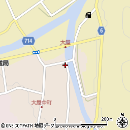 兵庫県養父市大屋町大屋市場76周辺の地図