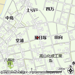 愛知県一宮市瀬部夏目塚29周辺の地図