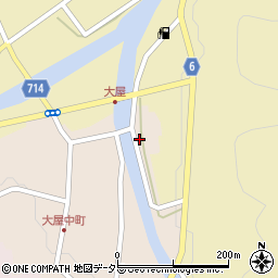 兵庫県養父市大屋町大屋市場491周辺の地図