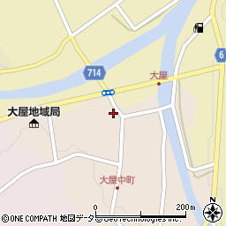 兵庫県養父市大屋町大屋市場8周辺の地図