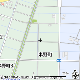 岐阜県大垣市米野町周辺の地図