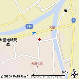 兵庫県養父市大屋町大屋市場5周辺の地図