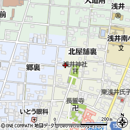 愛知県一宮市浅井町東浅井戌亥1周辺の地図