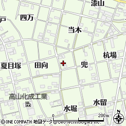 愛知県一宮市瀬部兜8周辺の地図