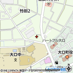 ファミリーマート大口竹田二丁目店周辺の地図