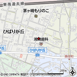 神奈川県茅ヶ崎市ひばりが丘6-28周辺の地図